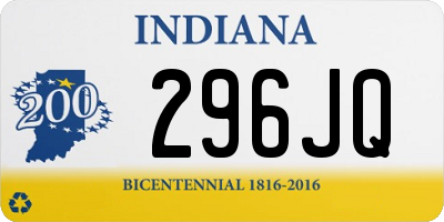 IN license plate 296JQ