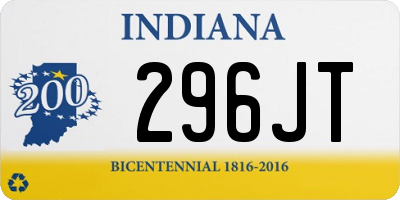 IN license plate 296JT