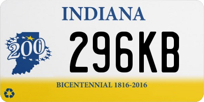 IN license plate 296KB