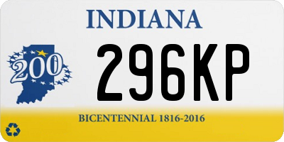 IN license plate 296KP