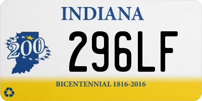 IN license plate 296LF