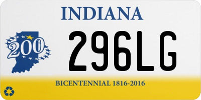 IN license plate 296LG