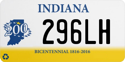 IN license plate 296LH