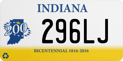 IN license plate 296LJ