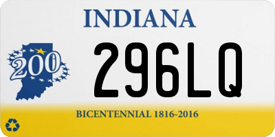 IN license plate 296LQ