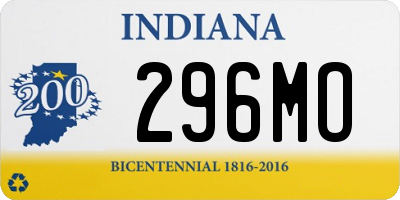 IN license plate 296MO