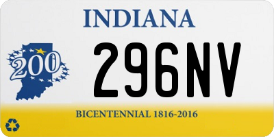 IN license plate 296NV