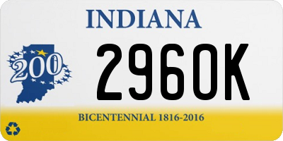 IN license plate 296OK