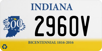 IN license plate 296OV