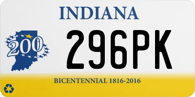 IN license plate 296PK