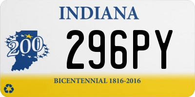 IN license plate 296PY