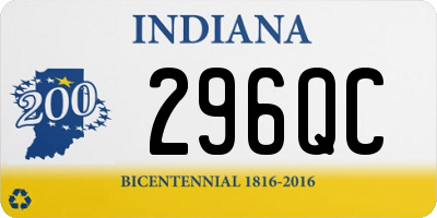 IN license plate 296QC