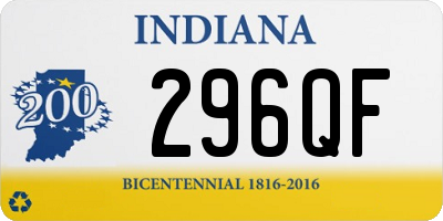 IN license plate 296QF