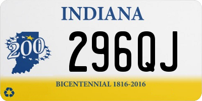 IN license plate 296QJ