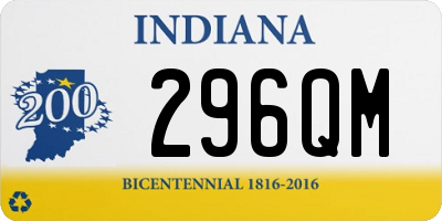 IN license plate 296QM