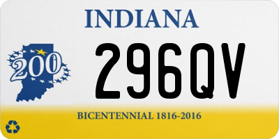 IN license plate 296QV