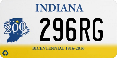 IN license plate 296RG