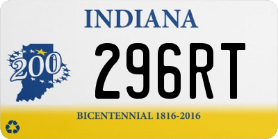 IN license plate 296RT