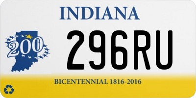 IN license plate 296RU