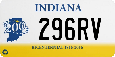 IN license plate 296RV