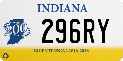 IN license plate 296RY