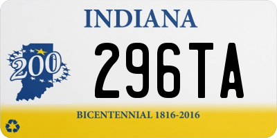 IN license plate 296TA