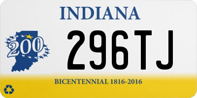 IN license plate 296TJ