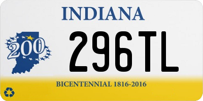 IN license plate 296TL