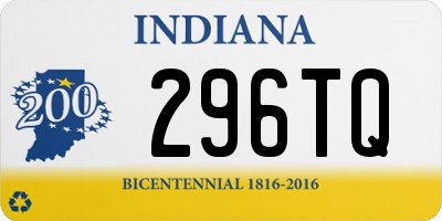 IN license plate 296TQ