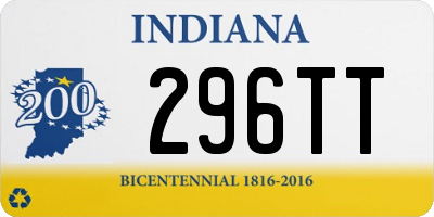IN license plate 296TT