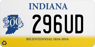 IN license plate 296UD