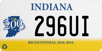 IN license plate 296UI