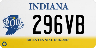 IN license plate 296VB