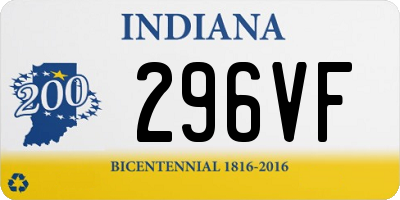 IN license plate 296VF