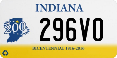 IN license plate 296VO