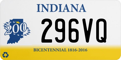 IN license plate 296VQ