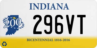 IN license plate 296VT