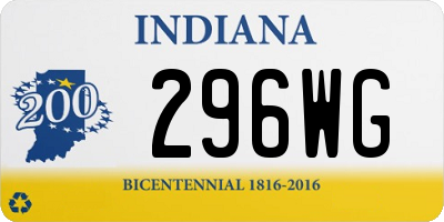 IN license plate 296WG