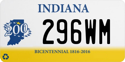 IN license plate 296WM