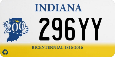 IN license plate 296YY