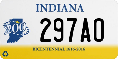 IN license plate 297AO