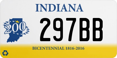 IN license plate 297BB