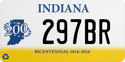 IN license plate 297BR