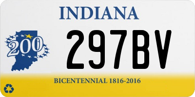 IN license plate 297BV