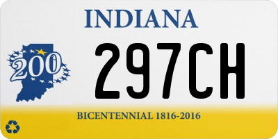 IN license plate 297CH