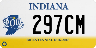 IN license plate 297CM