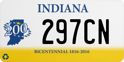 IN license plate 297CN