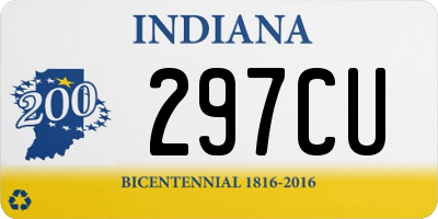 IN license plate 297CU