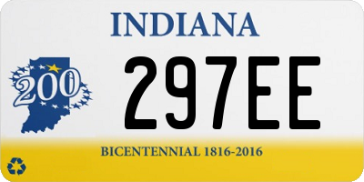 IN license plate 297EE