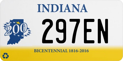 IN license plate 297EN